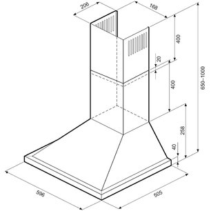 Вытяжка Krona BELLA RETRO 600 IVORY PB фото 2 Вытяжка Krona BELLA RETRO 600 IVORY PB фото 2