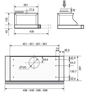 Встраиваемая вытяжка Зигмунд Штайн K 002.61 W фото 2 Встраиваемая вытяжка Zigmund Shtain K 002.61 W фото 2