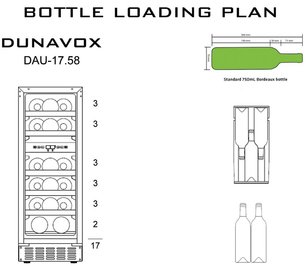 Винный шкаф Дунавокс DAU-17.58DSS фото 4 Винный шкаф Dunavox DAU-17.58DSS фото 4