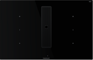 Индукционная варочная панель с вытяжкой Kuppersbusch KMI 8350.0 SR Black Velvet фото