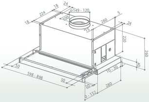 Вытяжка Фабер MAXIMA EG8 AM/X A60 фото 2 Вытяжка Faber MAXIMA EG8 AM/X A60 фото 2