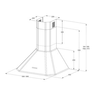 Купольная вытяжка Кертинг KHC 6839 RGB фото 3 Купольная вытяжка Korting KHC 6839 RGB фото 3