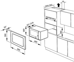 Микроволновая печь Смег FME20EX3 фото 2 Микроволновая печь Smeg FME20EX3 фото 2