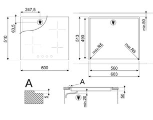 Варочная панель Smeg SE364TDM фото 4