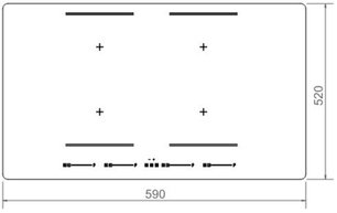 Индукционная варочная панель Бертаззони P604I2M28NV фото 2 Индукционная варочная панель Bertazzoni P604I2M28NV фото 2