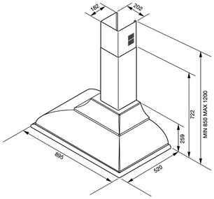 Вытяжка Смег KC19OT фото 2 Вытяжка Smeg KC19OT фото 2