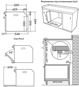 Микроволновая печь Smeg SF4101MS1 фото 3