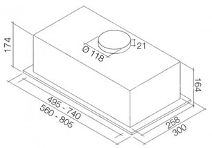 Вытяжка Фалмек Built In 50 ix (450) фото 2 Вытяжка Falmec Built In 50 ix (450) фото 2