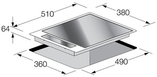 Варочная панель Фулгор Милано CPH 402 ID TC X/2 фото 3 Варочная панель Fulgor Milano CPH 402 ID TC X/2 фото 3