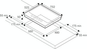 Варочная панель Бертаззони P755CHERAG фото 3 Варочная панель Bertazzoni P755CHERAG фото 3