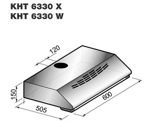 Вытяжка Кертинг KHT 6330 X фото 2 Вытяжка Korting KHT 6330 X фото 2