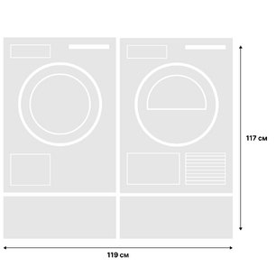 Asko Logic 19 (стиральная машина W4086C.W/3 + сушильная машина T408HD.W + напольный ящик HPS5323W (2 шт)) фото 2