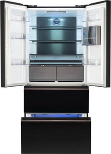 Холодильник Hyundai CM55043F черное стекло фото 4