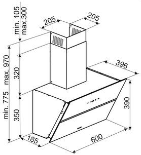 Наклонная вытяжка BRANDT BHV2673XB фото 4 Наклонная вытяжка BRANDT BHV2673XB фото 4