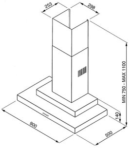 Вытяжка Смег KSE9100X фото 3 Вытяжка Smeg KSE9100X фото 3