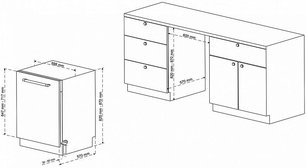 Встраиваемая посудомоечная машина Кертинг KDI 60488 фото 4 Встраиваемая посудомоечная машина Korting KDI 60488 фото 4