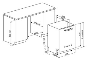 Посудомоечная машина Смег ST2FABPK2 фото 4 Посудомоечная машина Smeg ST2FABPK2 фото 4