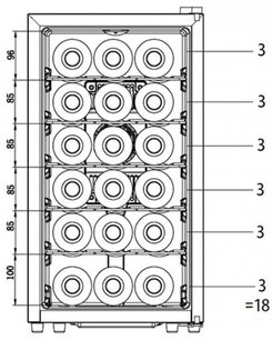 Винный шкаф Ла Соммельер LS18KB фото 4 Винный шкаф La Sommeliere LS18KB фото 4