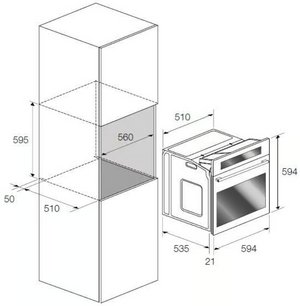 Духовой шкаф Fulgor Milano FQO 6010 P MT X фото 2