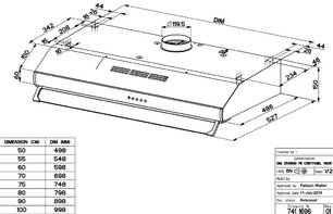 Встраиваемая вытяжка Faber 741 PB W A60 300.0557.513 фото 2