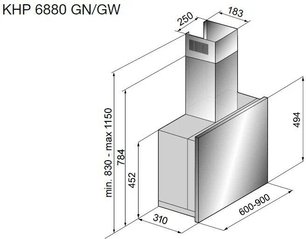 Вытяжка Кертинг KHP 6880 GN фото 2 Вытяжка Korting KHP 6880 GN фото 2