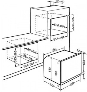Духовой шкаф Смег SC800GVP9 фото 2 Духовой шкаф Smeg SC800GVP9 фото 2