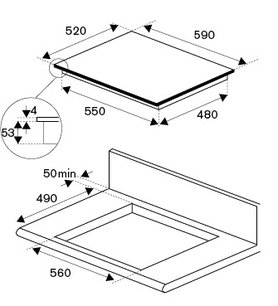 Варочная панель Бертаззони P603IC1B2NEE фото 4 Варочная панель Bertazzoni P603IC1B2NEE фото 4