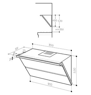 Вытяжка Де Дитрих DHD 791 X фото 3 Вытяжка De Dietrich DHD 791 X фото 3