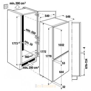 Встраиваемый холодильник Kuppersbusch FKG 8300.0i фото 4