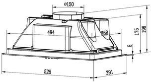 Вытяжка Krona AMELI LIGHT 600 INOX PB фото 2 Вытяжка Krona AMELI LIGHT 600 INOX PB фото 2