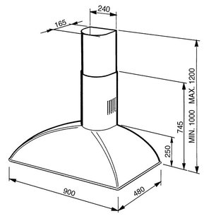 Вытяжка Смег KSE89A2 фото 3 Вытяжка Smeg KSE89A2 фото 3