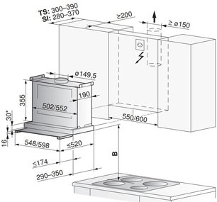 Встраиваемая вытяжка Фауцуг DFSG6c фото 3 Встраиваемая вытяжка V-ZUG DFSG6c фото 3