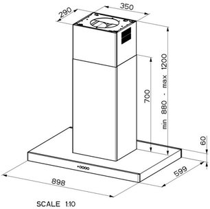 Вытяжка Фабер STILO COMFORT ISOLA WH MATT A90 фото 2 Вытяжка Faber STILO COMFORT ISOLA WH MATT A90 фото 2