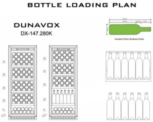 Винный шкаф Дунавокс DX-147.280K фото 3 Винный шкаф Dunavox DX-147.280K фото 3