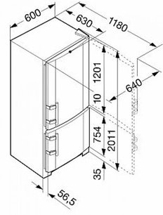 Холодильник Liebherr CNsl 4003 NoFrost фото 3