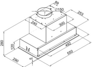 Встраиваемая вытяжка Де Дитрих DHG2684B фото 4 Встраиваемая вытяжка De Dietrich DHG2684B фото 4