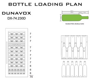 Винный шкаф Дунавокс DX-74.230DB фото 4 Винный шкаф Dunavox DX-74.230DB фото 4