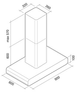 Вытяжка Фалмек Imago isola 90 (800) ECP white фото 2 Вытяжка Falmec Imago isola 90 (800) ECP white фото 2
