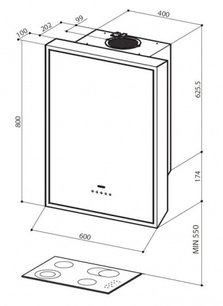 Вытяжка Фабер Titano EG8 X/BK A60 фото 3 Вытяжка Faber Titano EG8 X/BK A60 фото 3