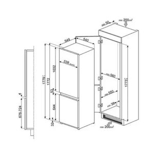 Холодильник Смег C7280NEP1 фото 4 Холодильник Smeg C7280NEP1 фото 4