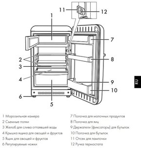 Холодильник Смег FAB10LBL2 фото 3 Холодильник Smeg FAB10LBL2 фото 3