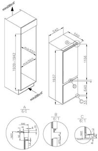 Встраиваемый холодильник Kuppersberg RBN 1960 фото 2