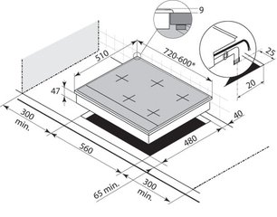 Независимая варочная панель Де Дитрих DTE 714 B фото 2 Независимая варочная панель De Dietrich DTE 714 B фото 2