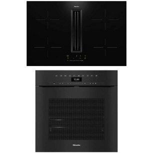 Miele (варочная панель с вытяжкой KMDA 7676 FL + духовой шкаф H 7464 BPX OBSW) фото