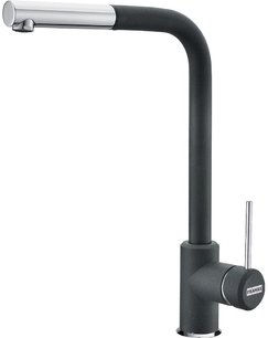 Смеситель Franke Sirius c выдвижном носиком Хром/Графит Смеситель Franke Sirius c выдвижном носиком Хром/Графит