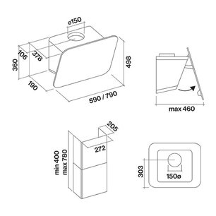 Вытяжка Фалмек Tab (A+) 60 Black фото 2 Вытяжка Falmec Tab (A+) 60 Black фото 2