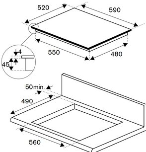 Варочная панель Бертаззони P604IM2B2NE-20 фото 4 Варочная панель Bertazzoni P604IM2B2NE-20 фото 4