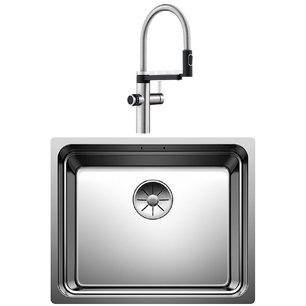 Blanco (мойка ETAGON 500-U + EVOL-S Pro Filter 526311 нержавеющая сталь) фото