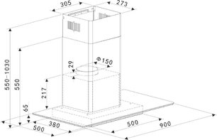 Настенная вытяжка Брандт BHB1944IX фото 4 Настенная вытяжка Brandt BHB1944IX фото 4