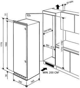 Холодильник Смег FR315APL фото 3 Холодильник Smeg FR315APL фото 3